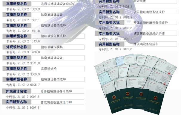 太極自主研發(fā)36項(xiàng)搪玻璃設(shè)備制造技術(shù)專利 太極自主研發(fā)36項(xiàng)搪玻璃設(shè)備制造技術(shù)專利
